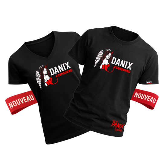 Tshirt Mi-Ange Mi-Diablesse By [DANIX CENSORED]
